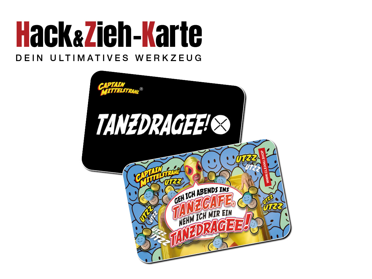  H&Z Karten - 4er Set CaptainMittelstrahl Möööf Tanzdragee Nasenfein