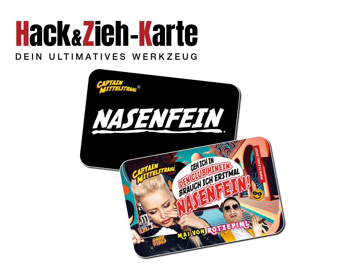  H&Z Karten - 4er Set CaptainMittelstrahl Möööf Tanzdragee Nasenfein