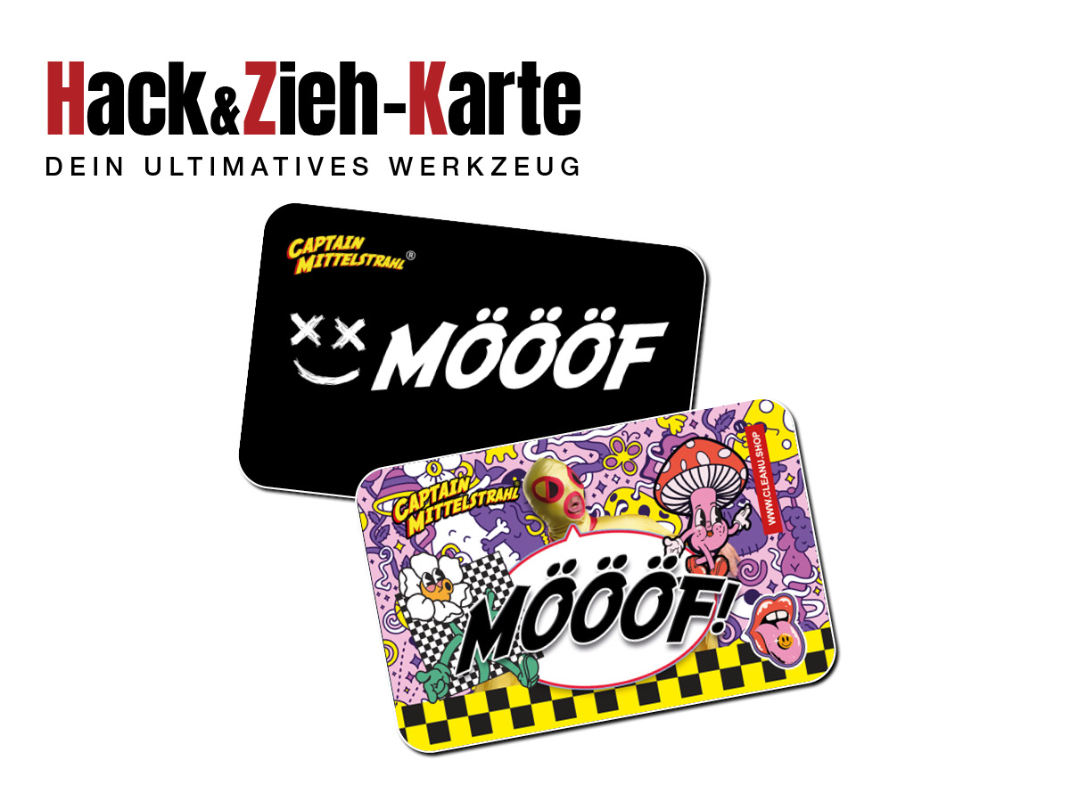  H&Z Karten - 4er Set CaptainMittelstrahl Möööf Tanzdragee Nasenfein