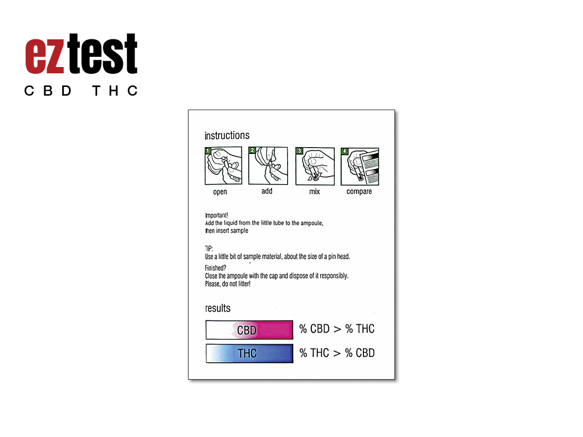 1er EZ-Test CBD / THC - Hanftypisierung