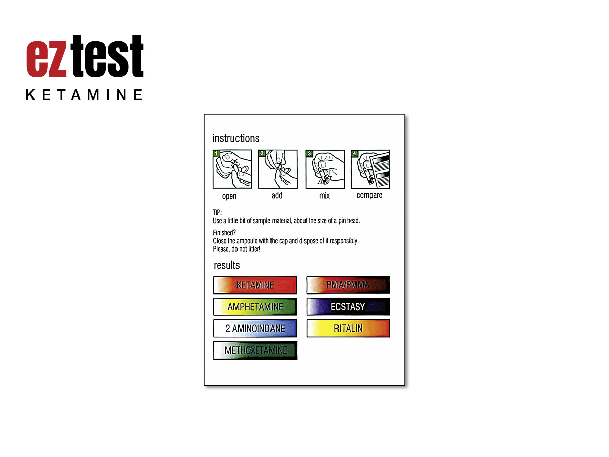 1er EZ-Test Ketamin und weitere Substanzen