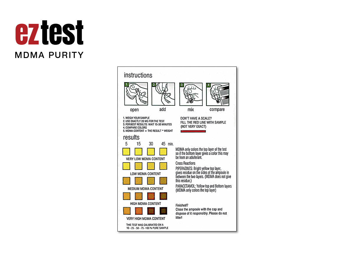 1er EZ-Test MDMA Reinheitstest